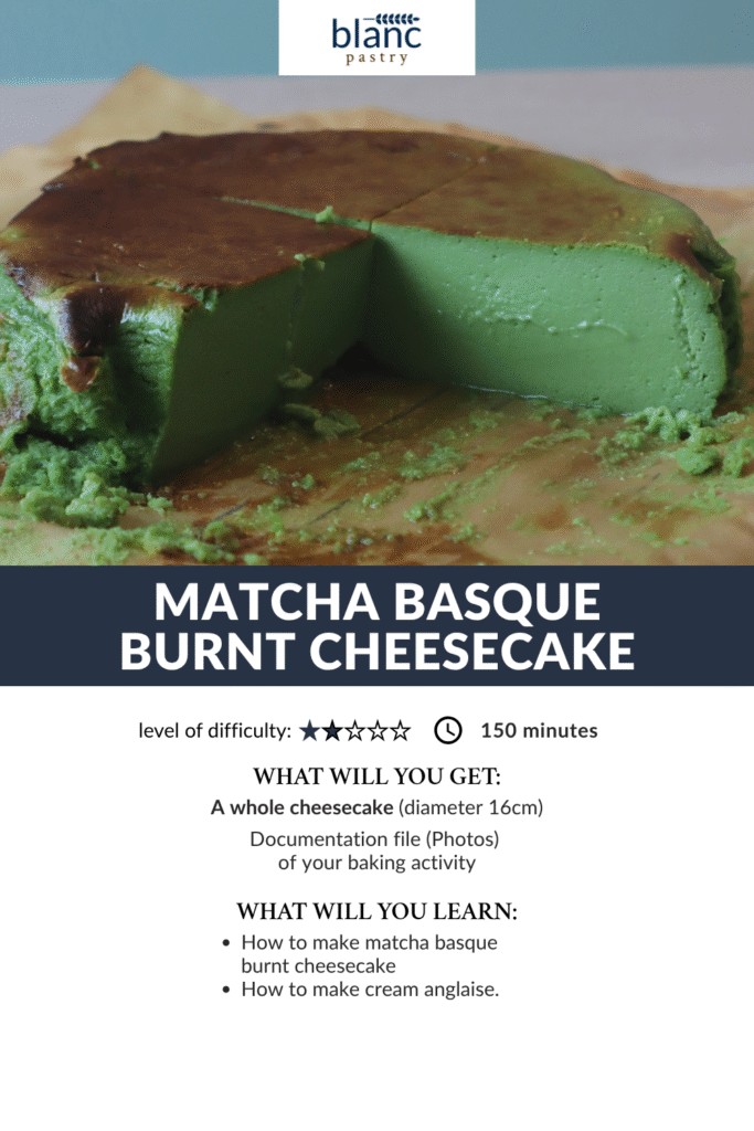 Matcha Bosque Burnt Cheesecake